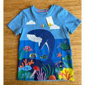 Mini Boden Sea Life Shirt Size 6-7